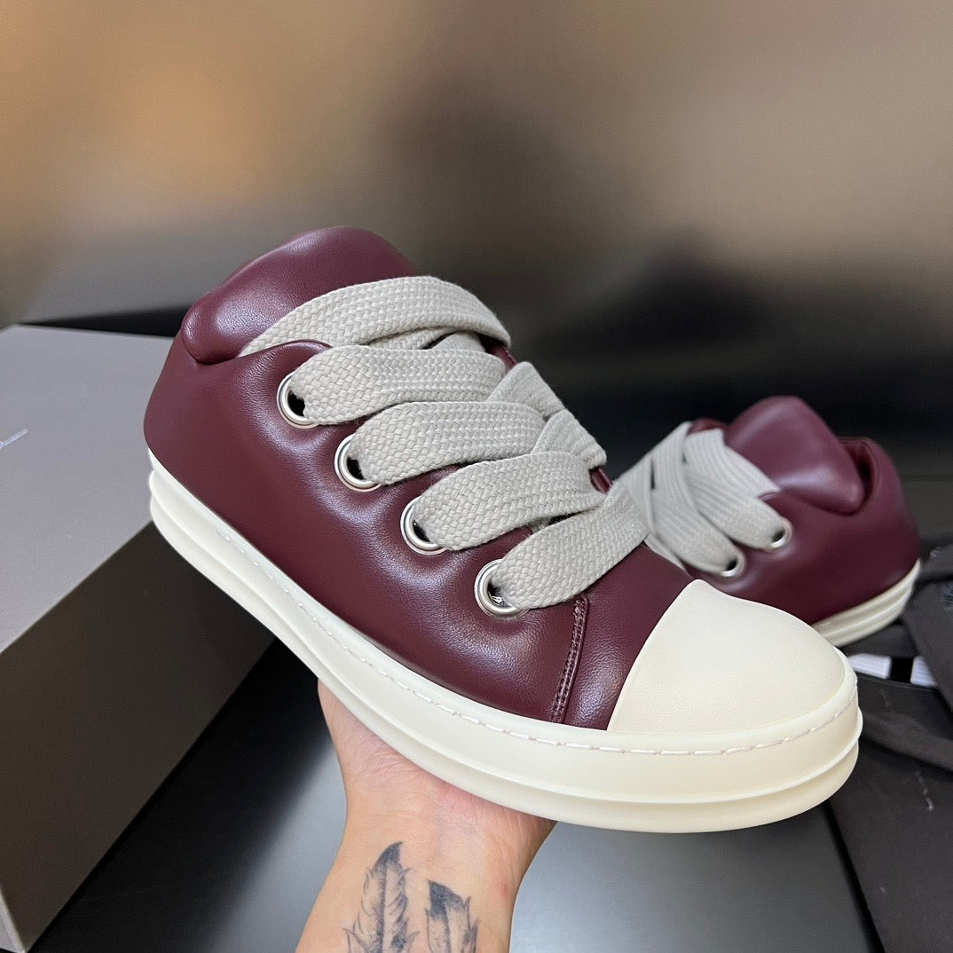 Rick Owens Jumbo Lace Padded Sneakers