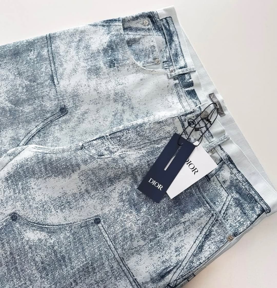 CD Washed Denim Pants