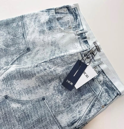 CD Washed Denim Pants