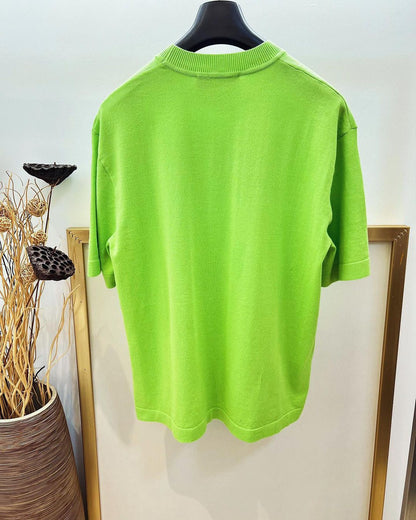 Lv Short-Sleeved Damier Wool Shirt Orange - Blue - Green - Pink - Light Green