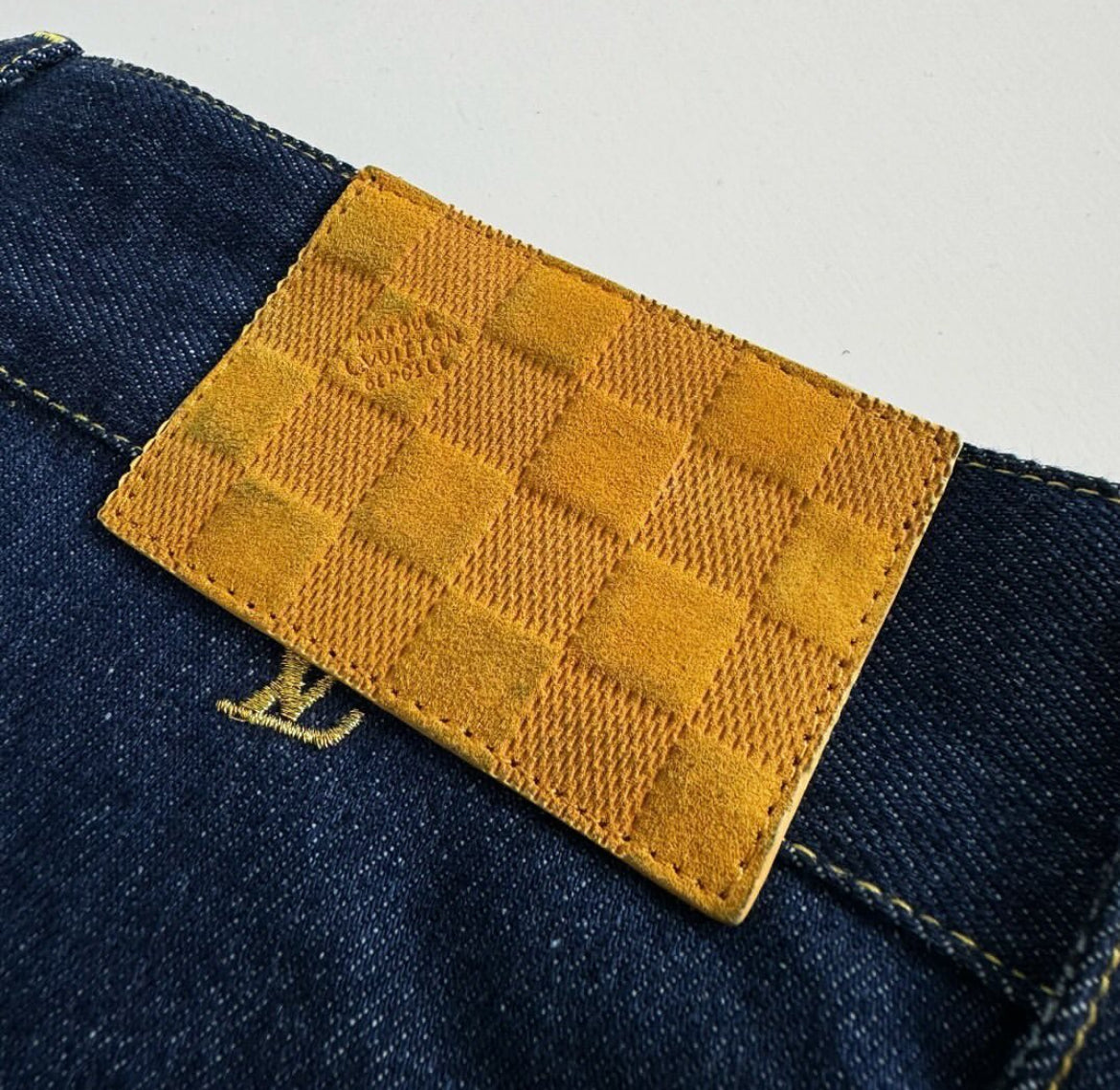 LV Monogram Denim Carpenter Shorts