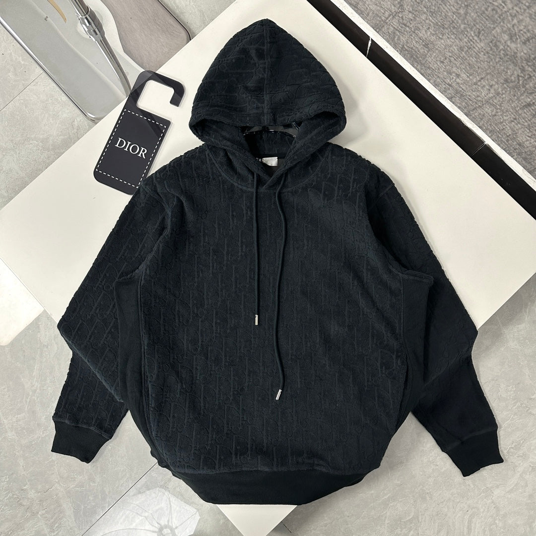 CD  Oblique Relaxed-Fit Hooded Sweatshirt