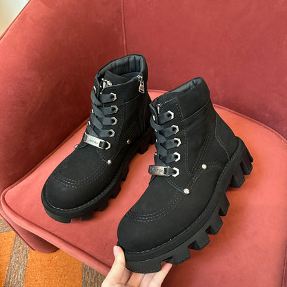 LV Checker Ankle Boot