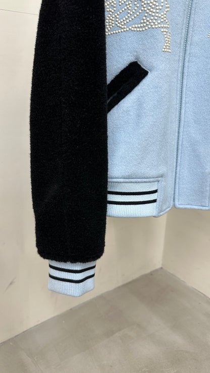 Lv Wool Blouson With Crystals