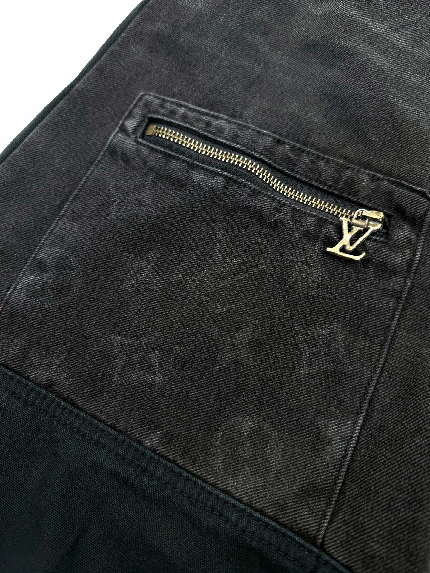 LV Embroidered Denim Pants