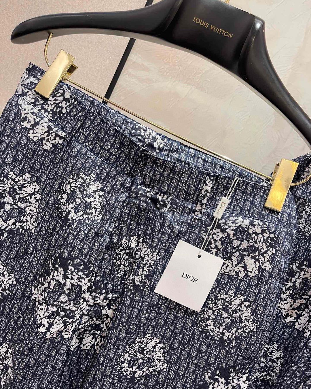 CD Silk Shirt And Shorts Set