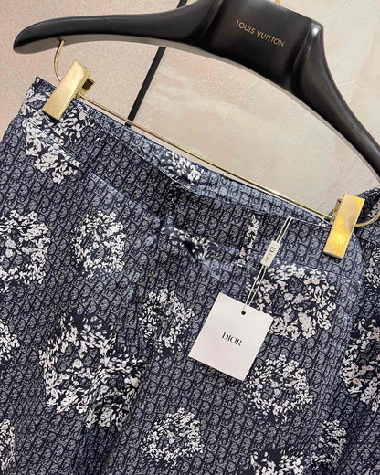 CD Silk Shirt And Shorts Set