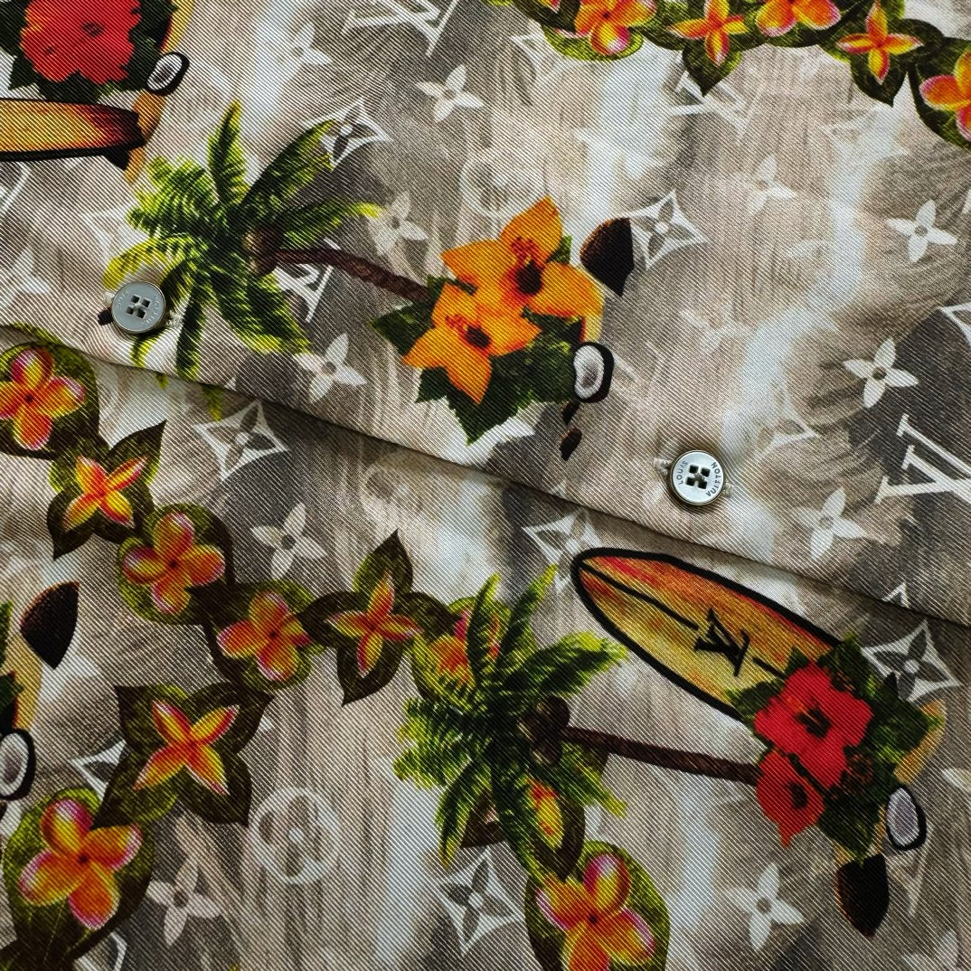 Lv Short-Sleeved Signature Shirt