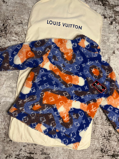 Lv Jacquard Camo Fleece Blouson