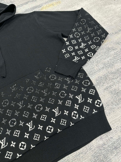 Lv Monogram Gradient Cotton Hoodie