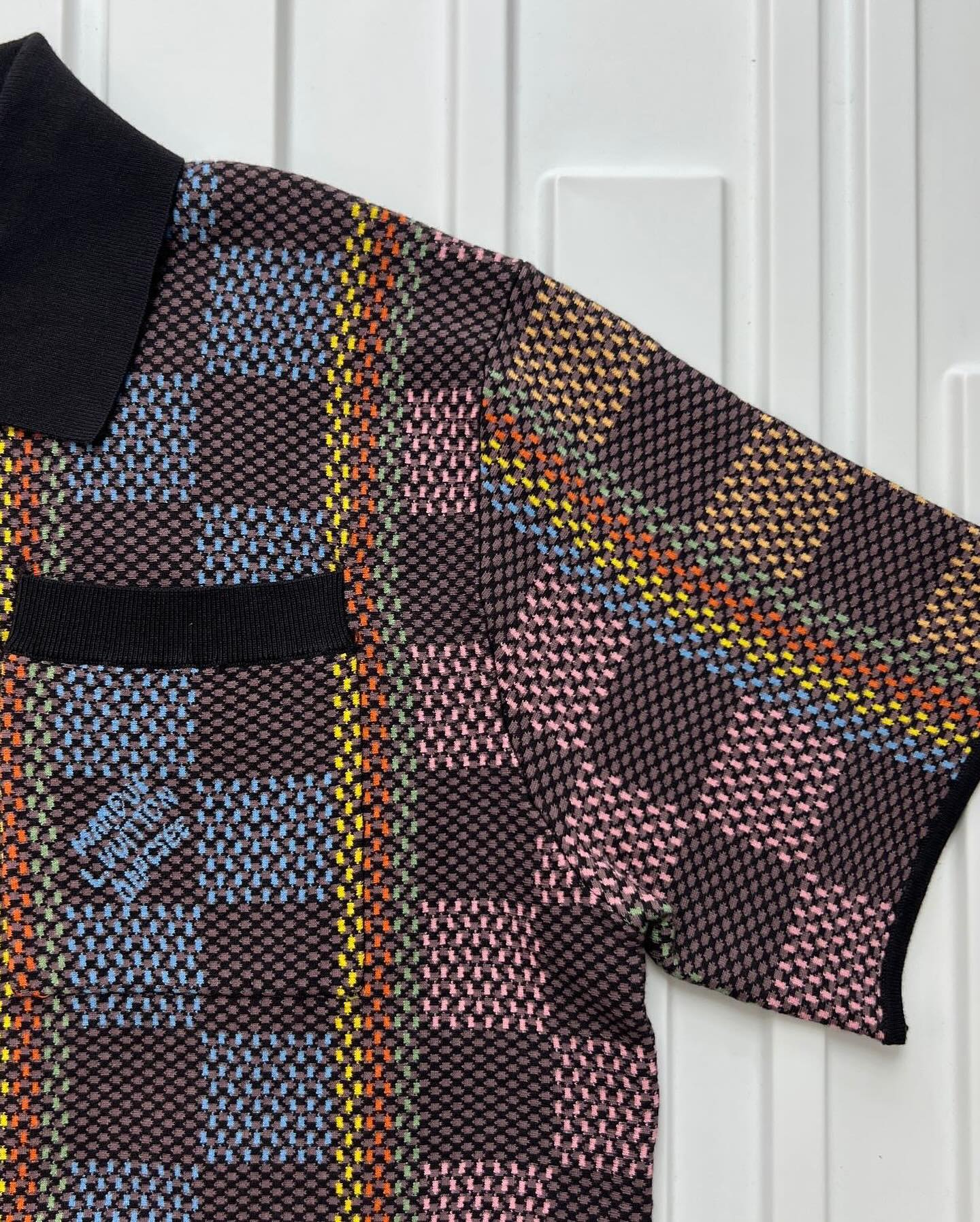 Lv Cotton Silk Shirt And Shorts Set