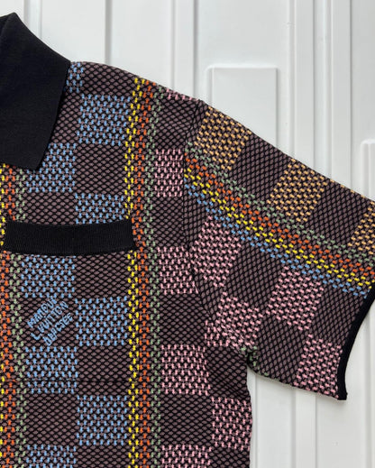 Lv Cotton Silk Shirt And Shorts Set