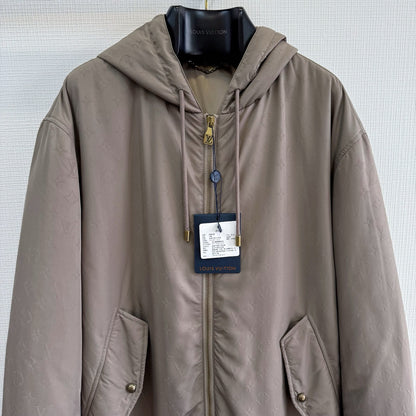 Lv Monogram Padded Windbreaker