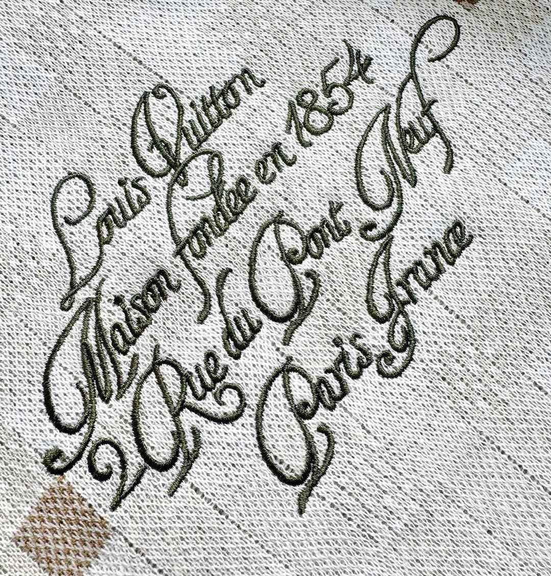 LV Embroidered Cotton Sweatshirt