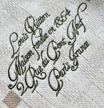 LV Embroidered Cotton Sweatshirt