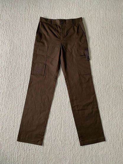 Lv Signature Cotton Cargo Pants