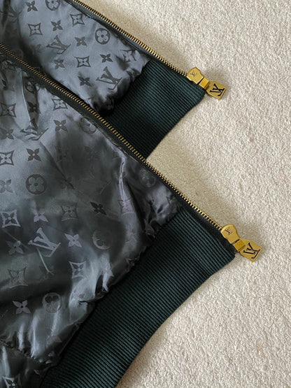 LV Fleece Blouson Dark Green