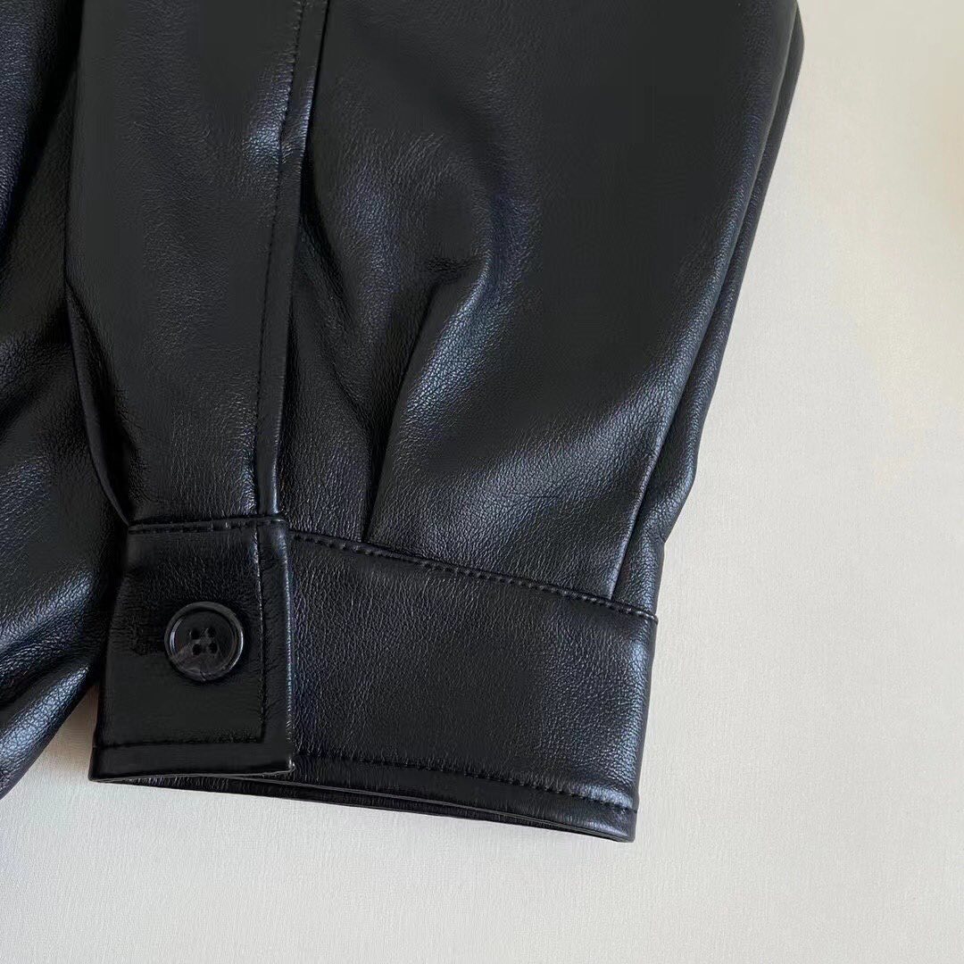 PRD Leather jacket with Prada logo
