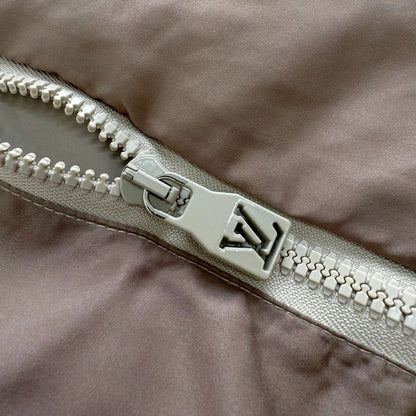 Lv Monogram Printed Light Nylon Windbreaker