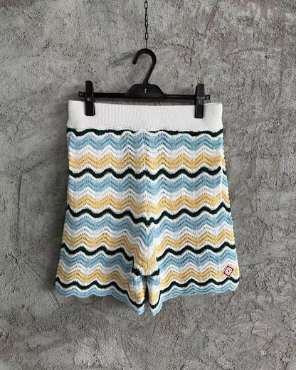 Casablanca Gradient Wave Texture Shorts