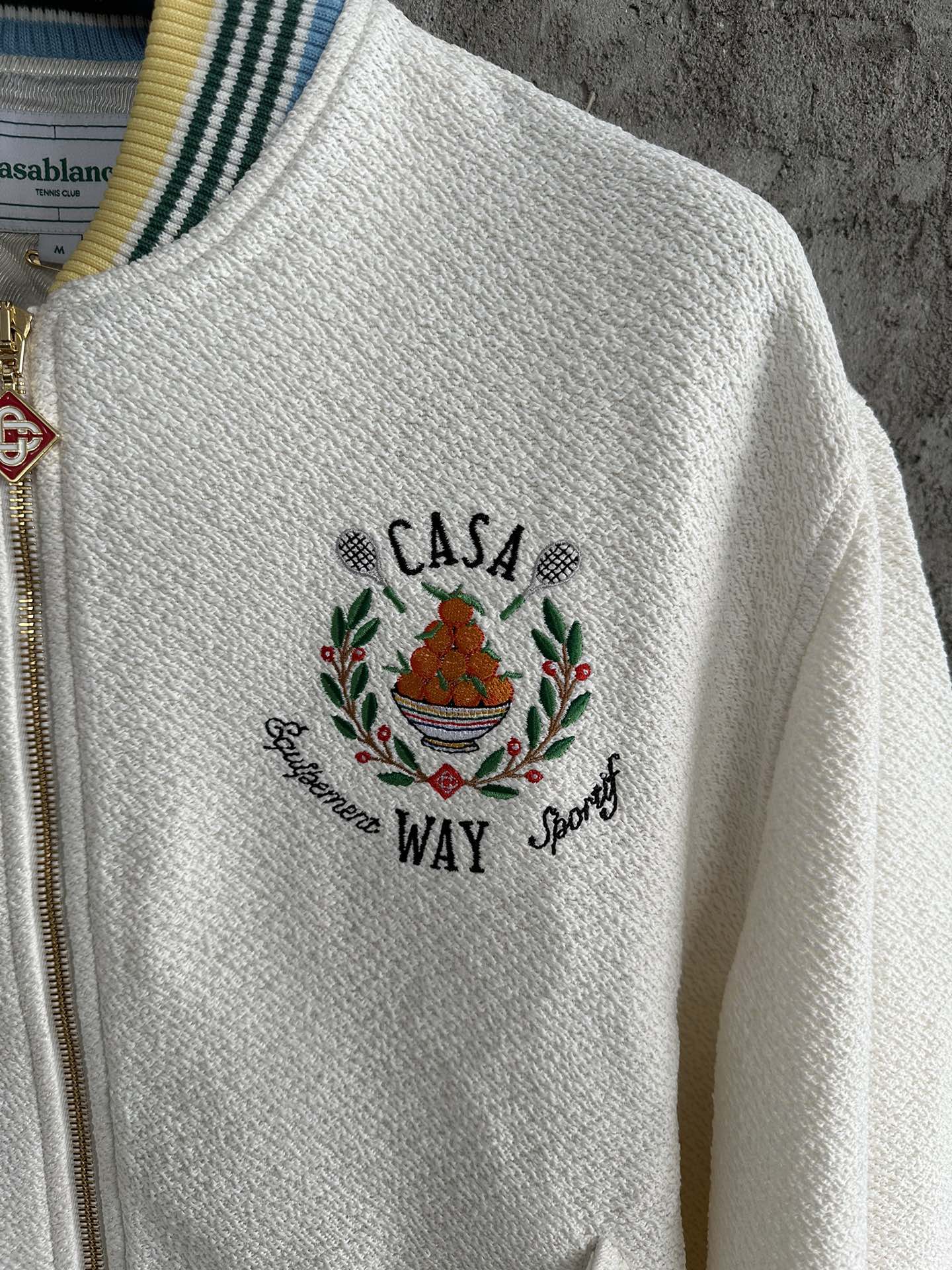 Casablanca Trophy Orange Bomber Jacket