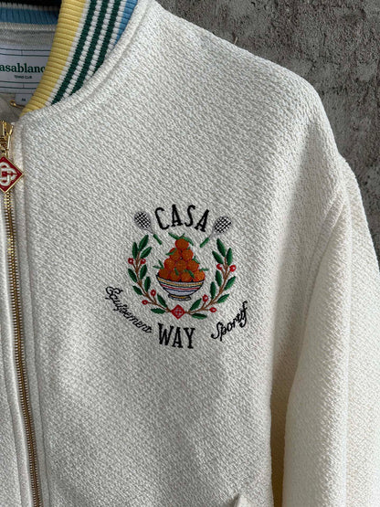 Casablanca Trophy Orange Bomber Jacket