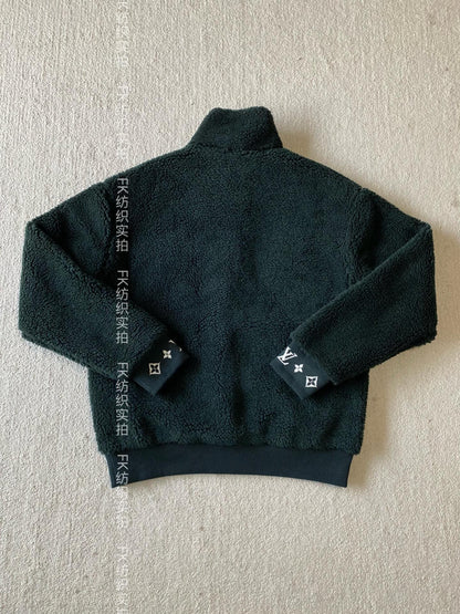LV Fleece Blouson Dark Green