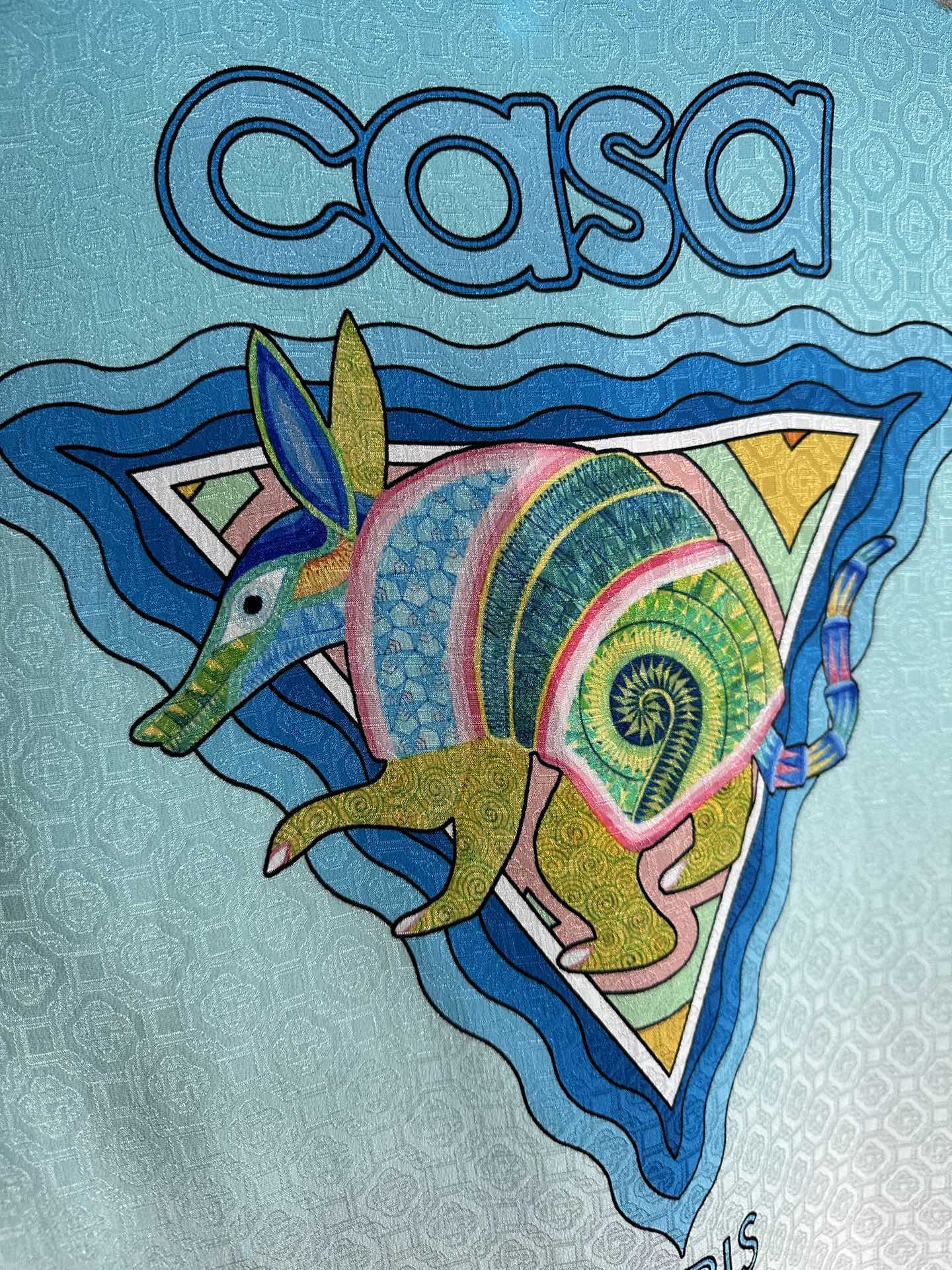 Casablanca Monogram Short Silk Shirt