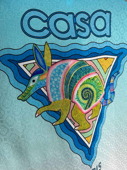 Casablanca Monogram Short Silk Shirt