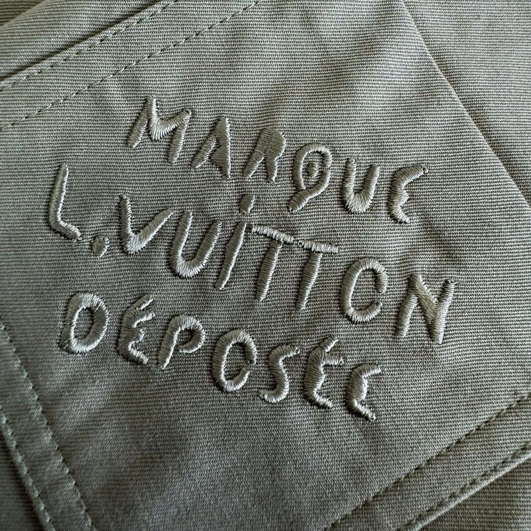 Lv Signature Cotton Cargo Pants