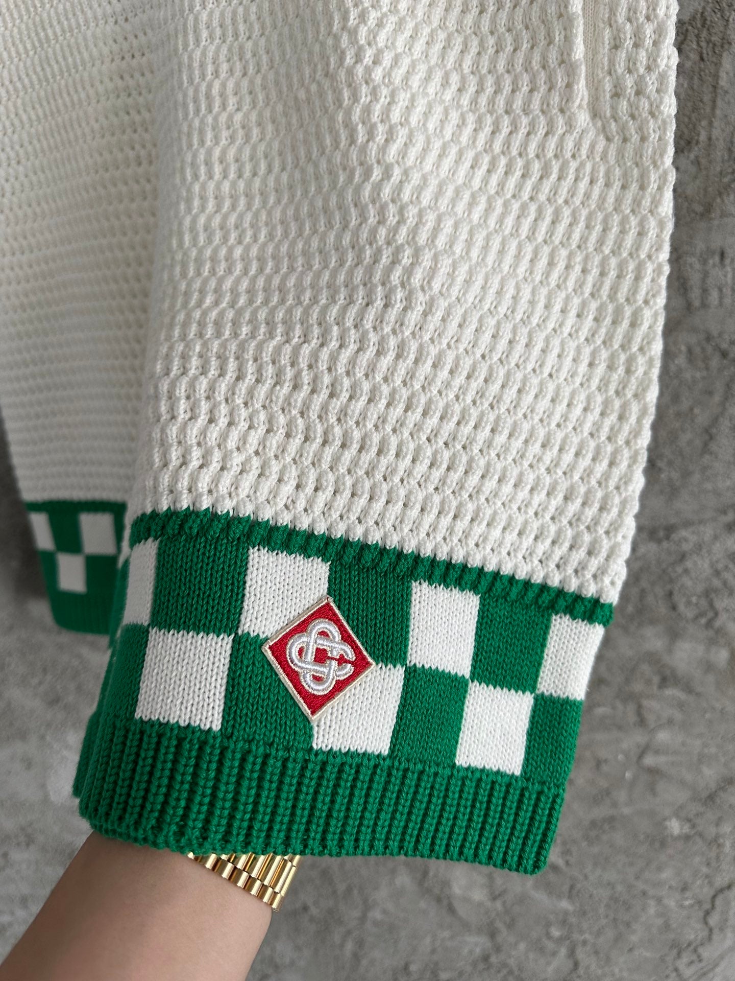 Casablanca Gradient Wave Texture Shorts