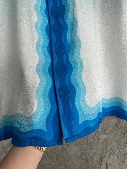 Casablanca Monogram Short Silk Shirt