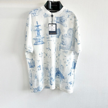 Lv Short-Sleeved Monogam Signature Shirt