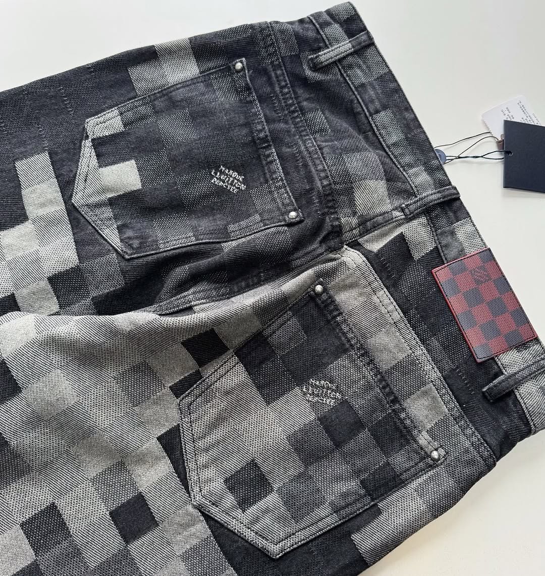 LV Monogram Denim Carpenter Pants