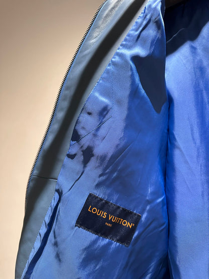 Lv Signature Shearling Track Top Lambswool Blouson