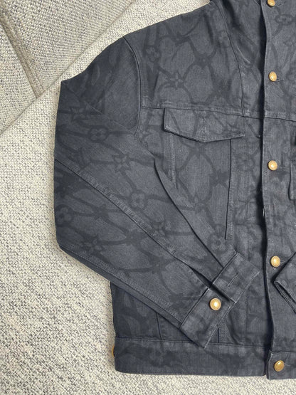 Lv Denim Hoodie Jacket