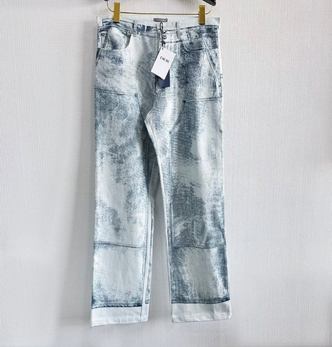 CD Washed Denim Pants