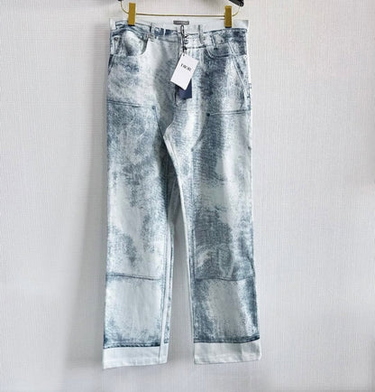 CD Washed Denim Pants