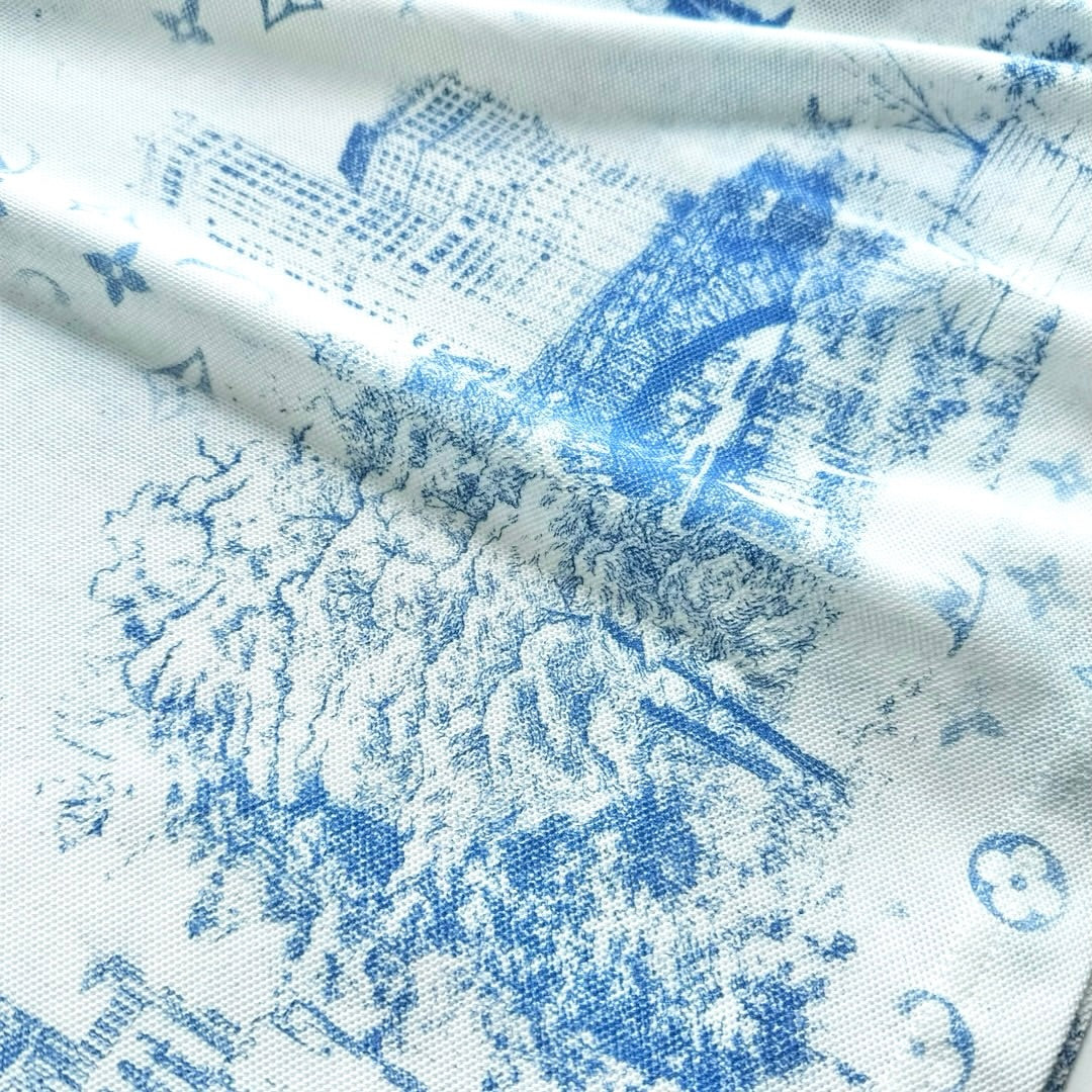 Lv Short-Sleeved Monogam Signature Shirt