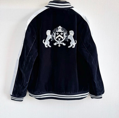 Lv Denim Velvet Souvenir Jacket