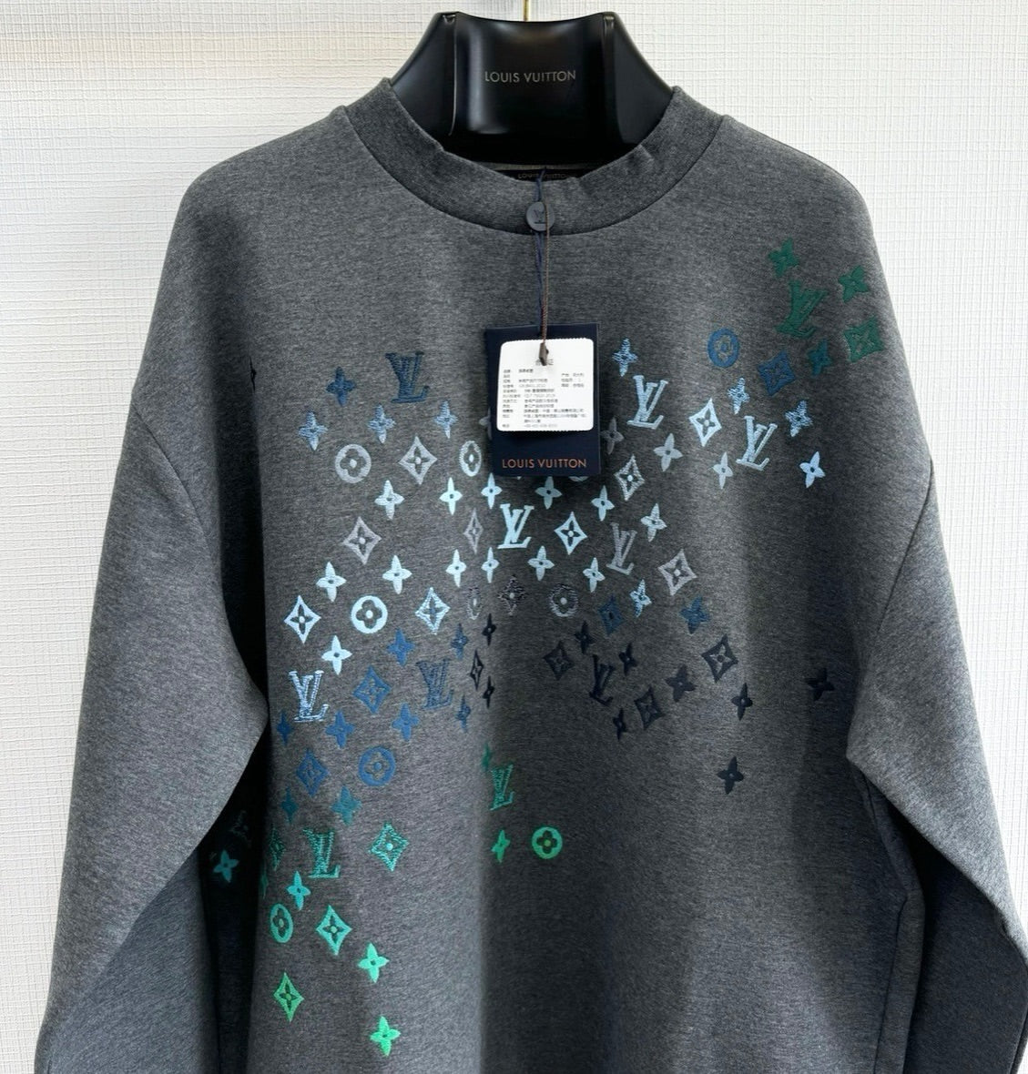 LV Embroidered Cotton Sweatshirt
