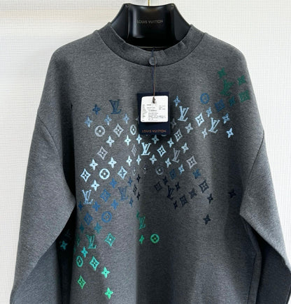 LV Embroidered Cotton Sweatshirt