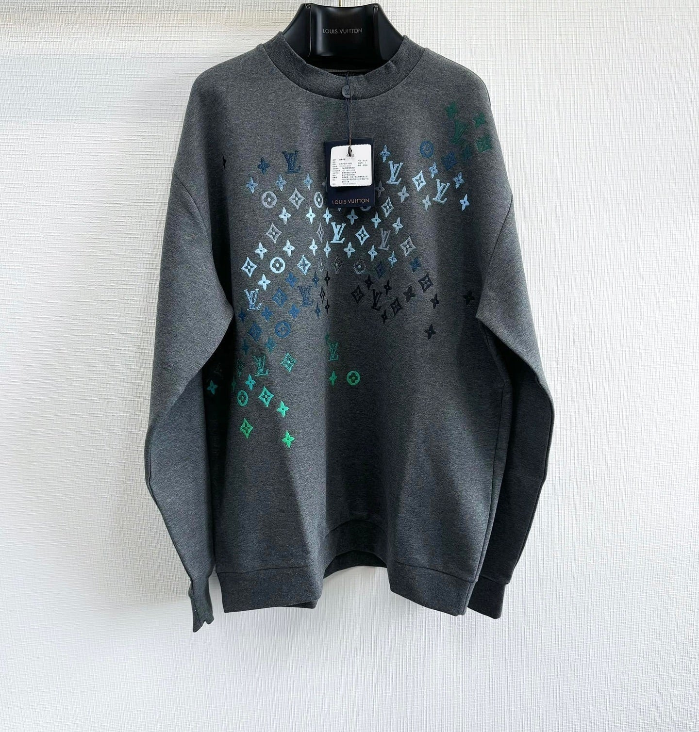 LV Embroidered Cotton Sweatshirt