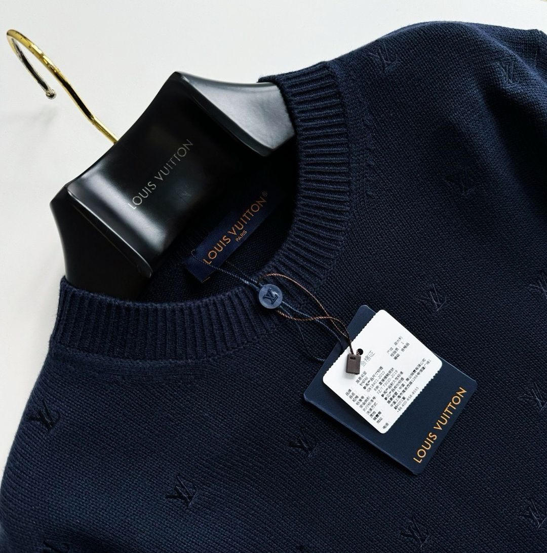 LV Blouson All Over Embroidered Crewneck