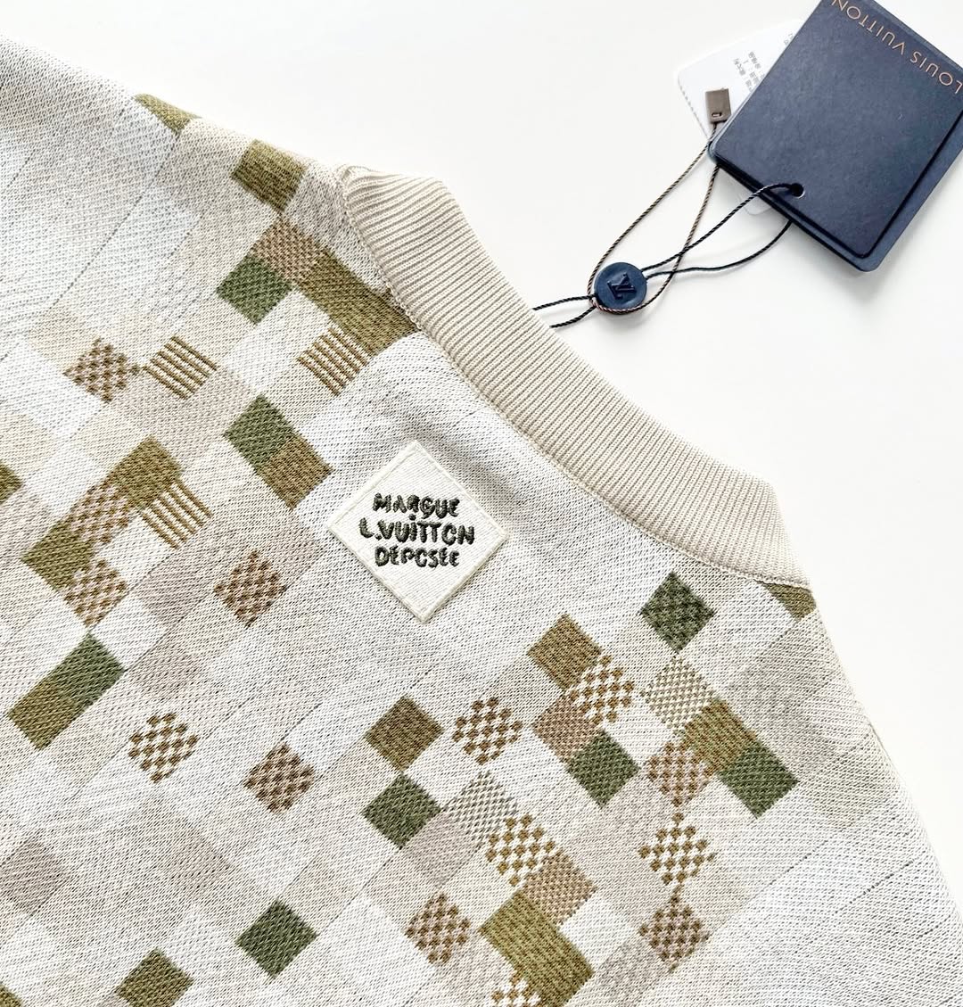 LV Embroidered Cotton Sweatshirt