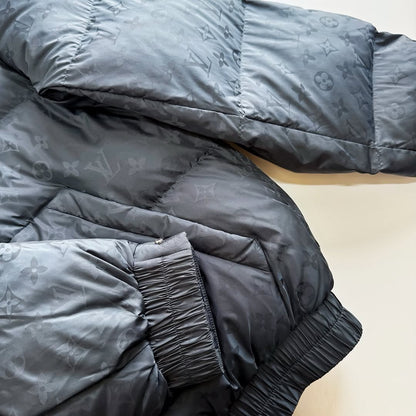 LV Monogram Hoodied Down Jacket