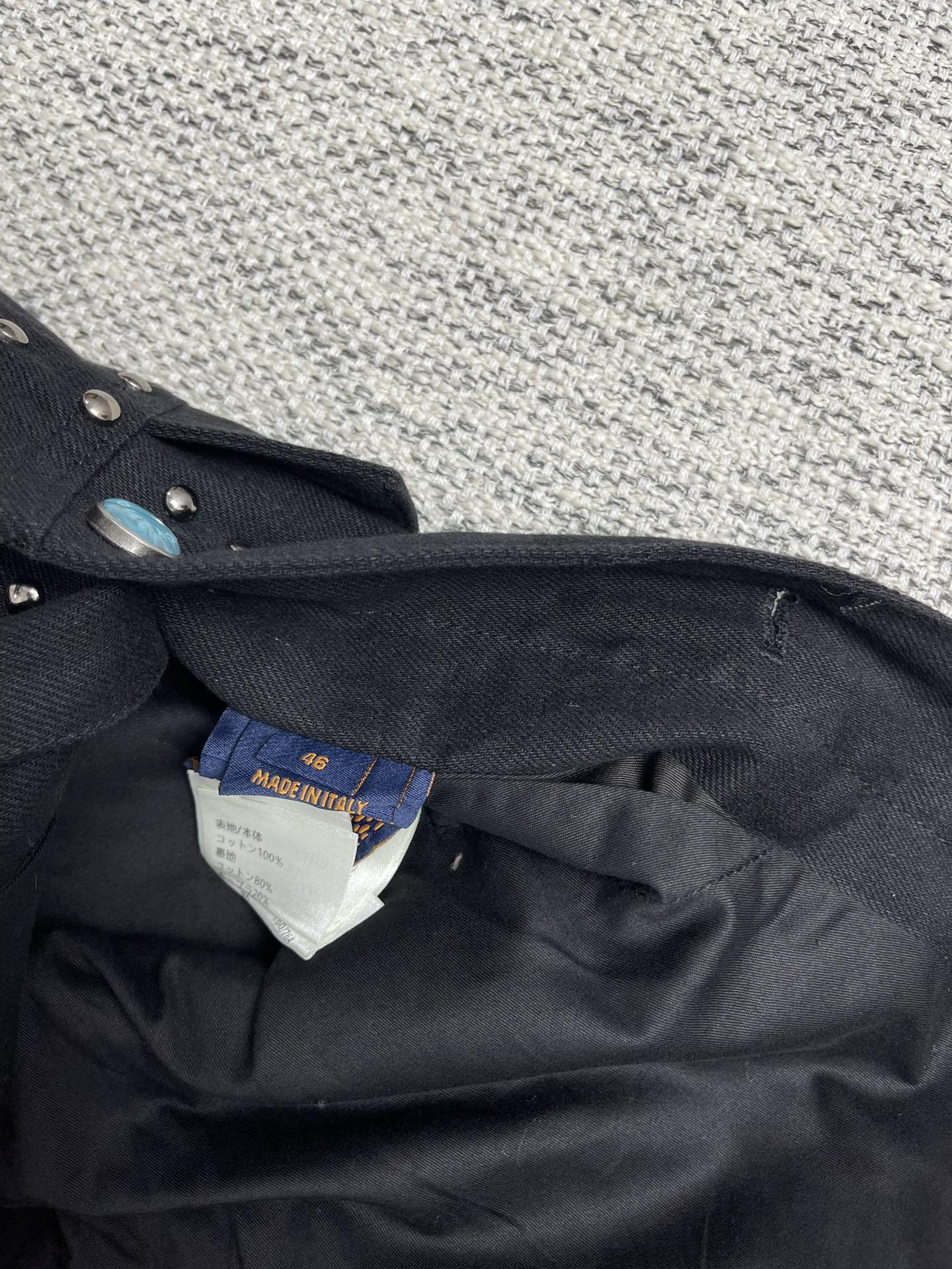 Lv Denim Jacket With Crystals