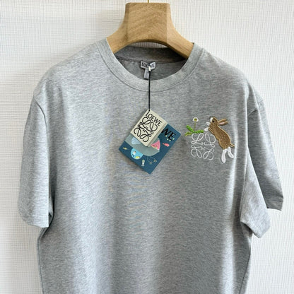 LOEWE Logo Embroidered Cotton Jersey T-Shirt