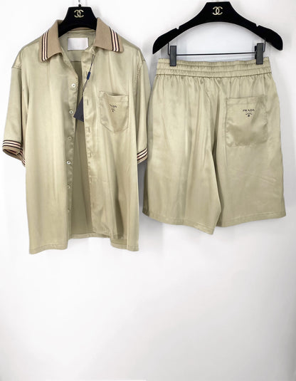 PRD Silk Shirt And Shorts Set