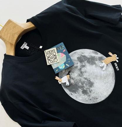 LOEWE Logo Embroidered Cotton Jersey T-Shirt